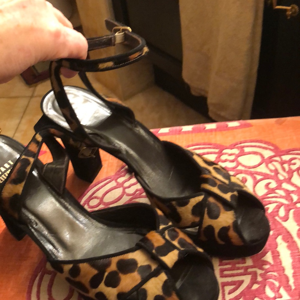 Stuart Weizman pony hair heels